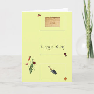 Gardener's Birthday Card