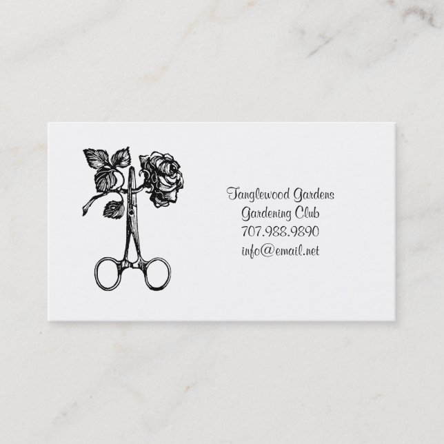 Gardeners Club Business Card (Front)