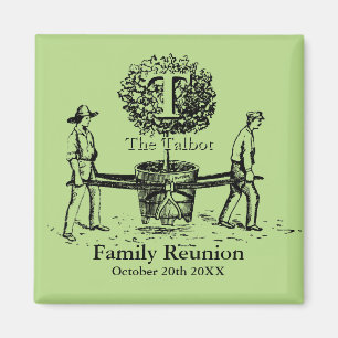 Gardeners Family Reunion Magnet with custom Name