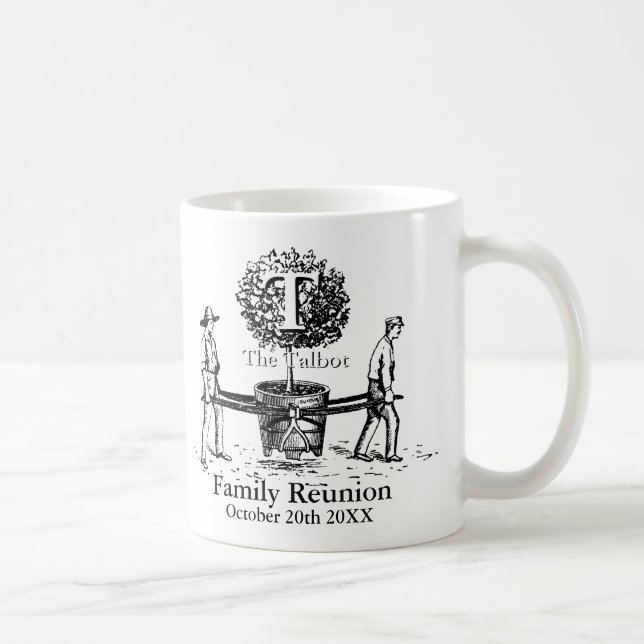 Gardeners Family Reunion Mug with custom Name (Right)