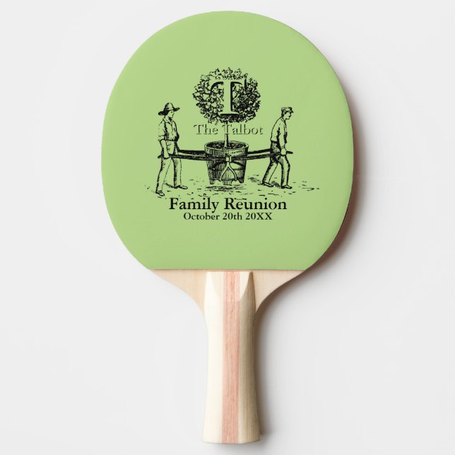 Gardeners Family Reunion personalised PingP Paddle (Front)