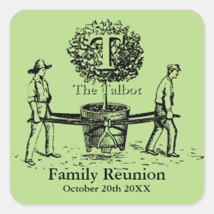 Gardeners Family Reunion Sticker with custom Name