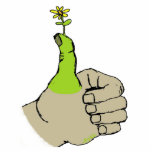 Gardener's Green Thumbs Up Standing Photo Sculpture<br><div class="desc">A great gardener needs recognition and this photo statue is just the right award.</div>