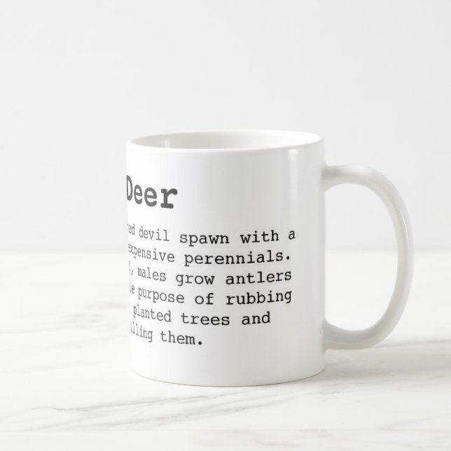 Gardener's guide to deer mug (Right)