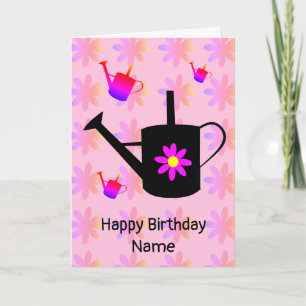 Gardeners Pretty Flowery Birthday Card