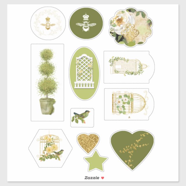 Gardener's Scrapbook Stickers (Sheet)