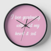 Gardener's Wall Clock