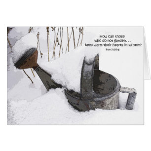 Gardener's Watering Can Card