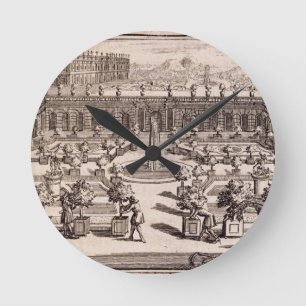 Gardeners working in an orange garden, from 'Le Pa Round Clock
