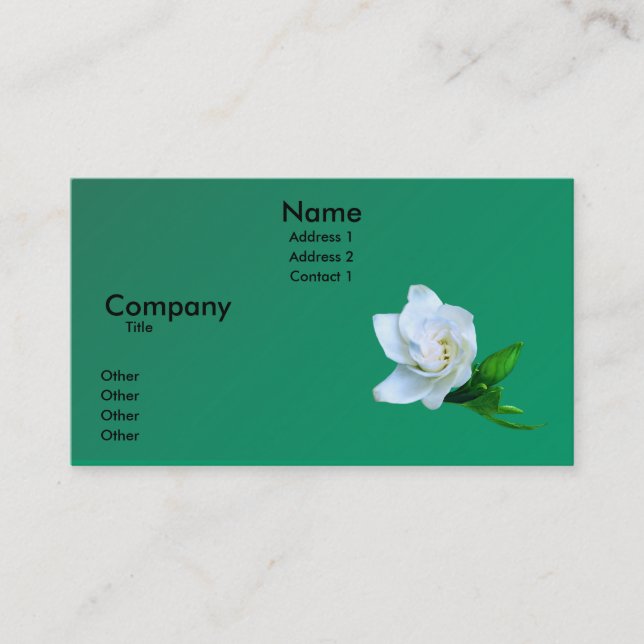 Gardenia Business Card (Front)