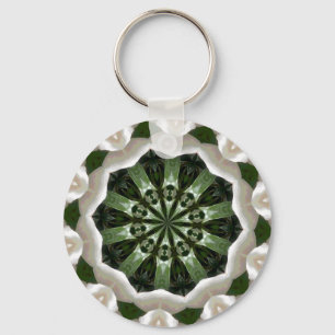 Gardenia Kaleidoscope Key Ring
