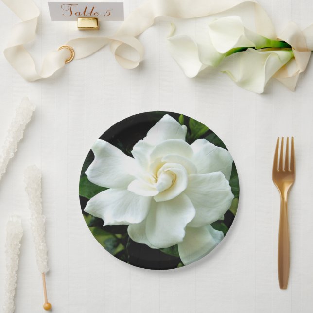 Gardenia Paper Plate (Wedding)