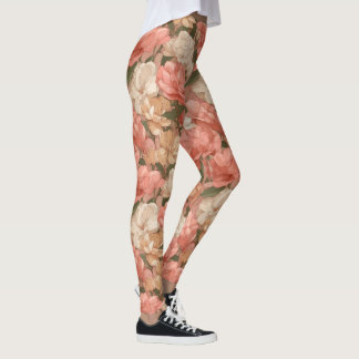 Gardenias Flower Fitness Fashion Gardenias Themed Leggings