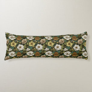 Gardenias Flower Office Decor Coastal Memory Foam Body Cushion