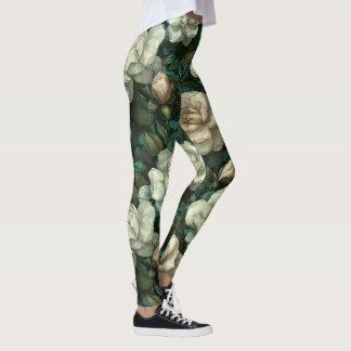 Gardenias Flower Weightlifting Gardenias Petal Leggings