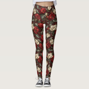 Gardenias Flower Workout Wear Gardenias Sparkle  Leggings