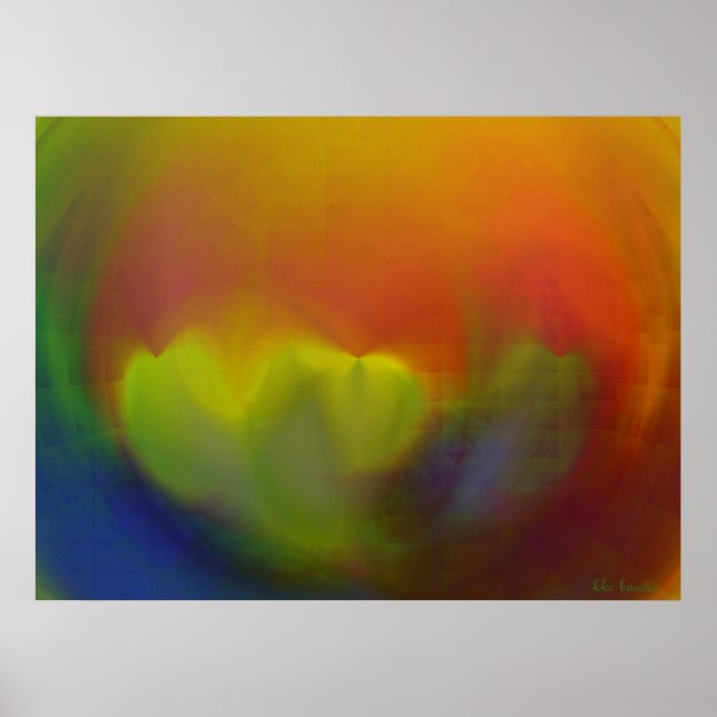 Gardenias Under Glass Poster (Front)