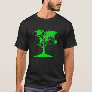 Gardening 4\Arborist Gardener Tree World Map Natur T-Shirt