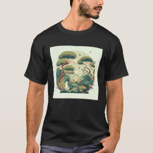Gardening 4\Autumn Bonsai Trees Garden Shrine Pond T-Shirt