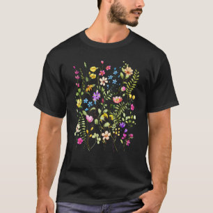 Gardening 4\Beautiful Wildflowers Nature Outdoors T-Shirt