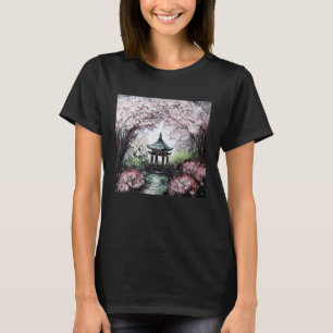 Gardening 4\Cherry Blossom Garden Shrine classic F T-Shirt