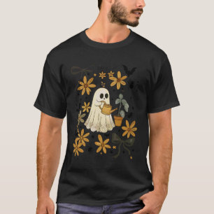 Gardening 4\Cute Ghost Watering Plants Floral Hall T-Shirt