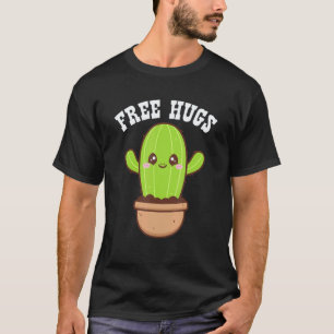 Gardening 4\Free Hugs Cactus Cute Succulent Funny T-Shirt