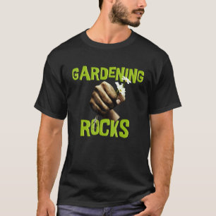 Gardening 4\Garden Saying Gardening Rocks With Flo T-Shirt