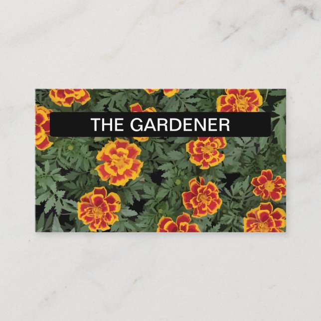 Gardening And Flowers Business Card (Front)