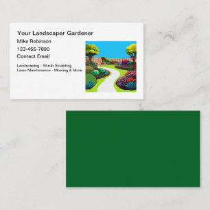 Gardening and Landscaping Business Cards 