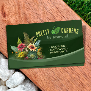 Gardening and Landscaping Services  Business Card