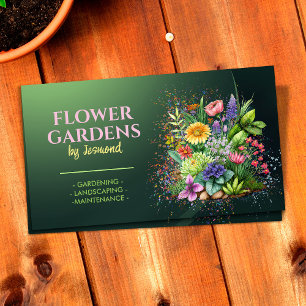 Gardening and Landscaping Services Business Card