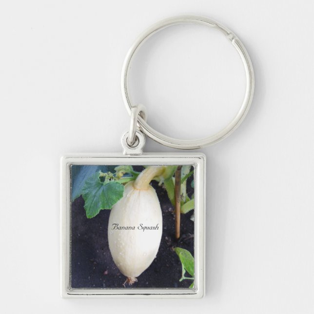 Gardening Banana Squash Key Ring (Front)