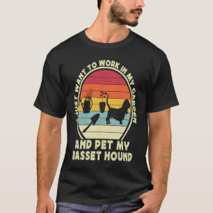 Gardening Basset Hound For Men Women Bassets Garde T-Shirt