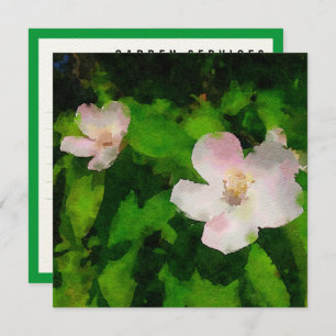 Gardening Business Cards Wild Roses