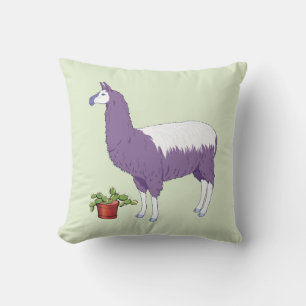Gardening Cactus Plant Llama Cushion