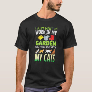 Gardening Cats Cat Owner Gardener T-Shirt