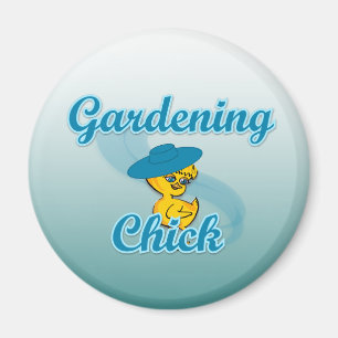 Gardening Chick #3 Magnet