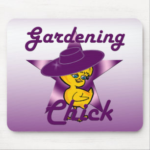 Gardening Chick #9 Mouse Mat
