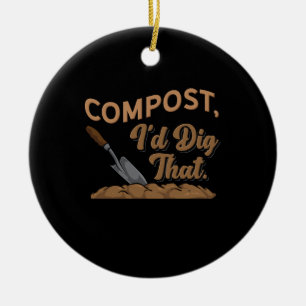 Gardening Compost Gardener Gift Ceramic Tree Decoration