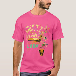 Gardening Crazy Plants Lady And Hangout With Dogs T-Shirt