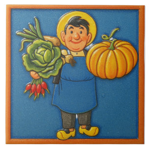 Gardening Design Ceramic Tile