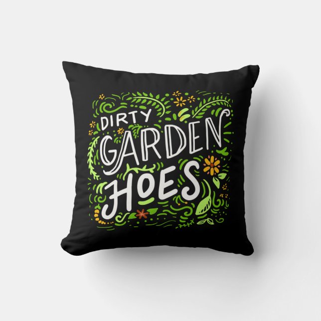 Gardening - Dirty Garden Hoes. Cushion (Front)
