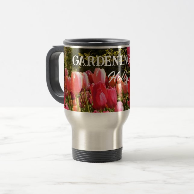 Gardening Diva Thermal Tumbler Travel Mug (Front Left)