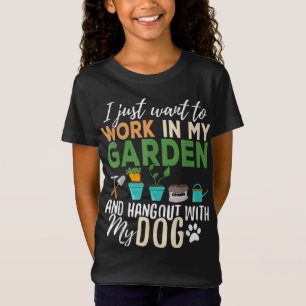 Gardening Dog Lover Gardener Garden Pet Gift Plant T-Shirt