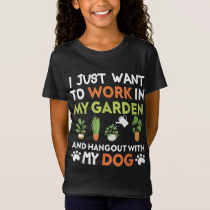 Gardening Dog Lover Gardener Garden Pet Plants T-Shirt