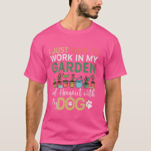 Gardening Dog Lovers Men Women Gardener Garden Pla T-Shirt