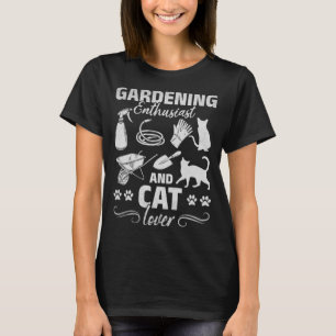 Gardening Enthusiast And Cat Lover Gardener_358 T-Shirt