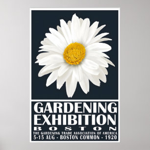 Gardening Exhibition Poster 1920s Floral Wall