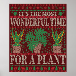 GARDENING FUNNY CHRISTMAS QUOTES UGLY SWEATER POSTER